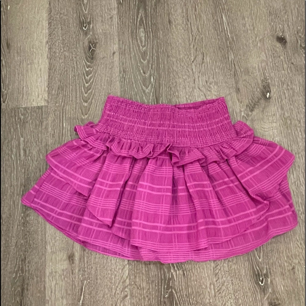 Smocked purple skirt